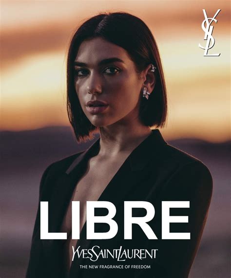 dua lipa pubblicita libre ysl|Dua Lipa Is the Face of YSL Libre Abslou Platine .